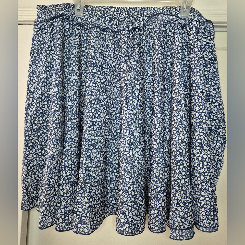 Floral Blue Skirt